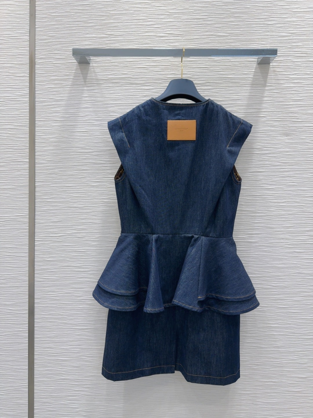 LV 25 Denim Dress Blue Cotton