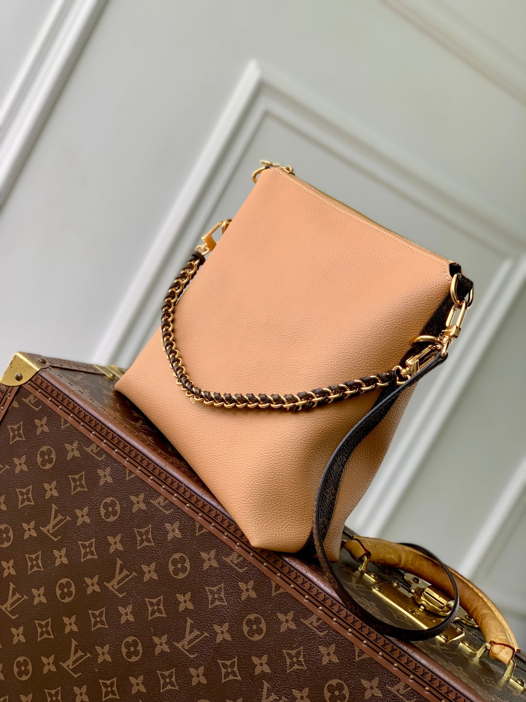LV 2025 Multipass Bag Arizona Beige mix Brown Canvas Calfskin 347361