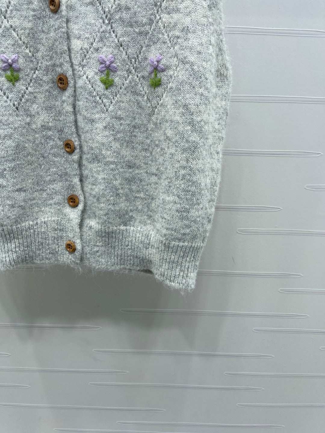 Miu Miu 25 Floral Vest Wool 285236