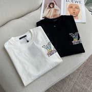 LV 26A Short-Sleeve T-Shirt Oversized Multicolor Cotton 405939