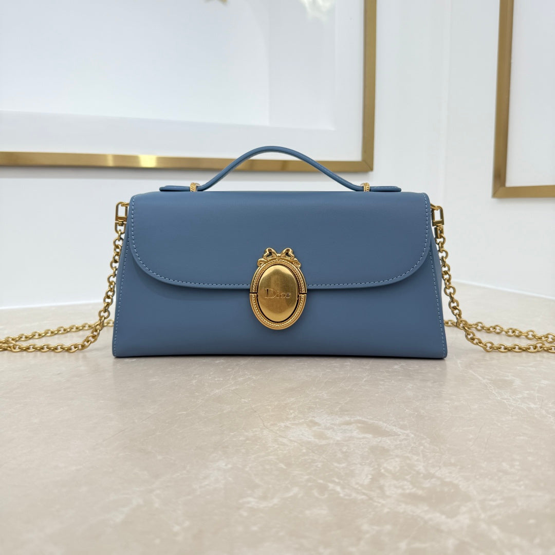 Dior 2026 Medaillon Clutch Multicolors Calfskin 165354
