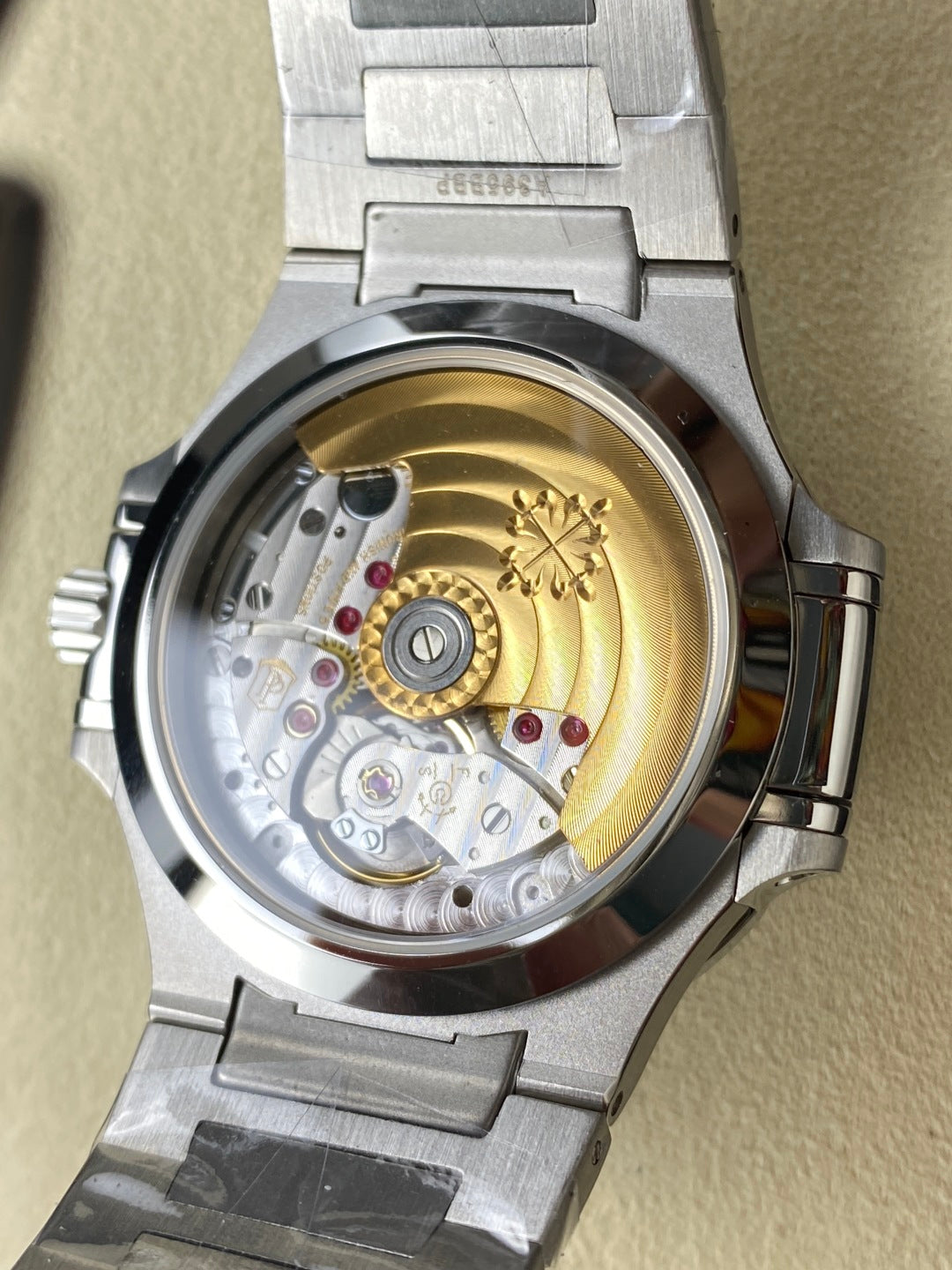 PATEK Nautilus 35.2mm Silver Black Dial