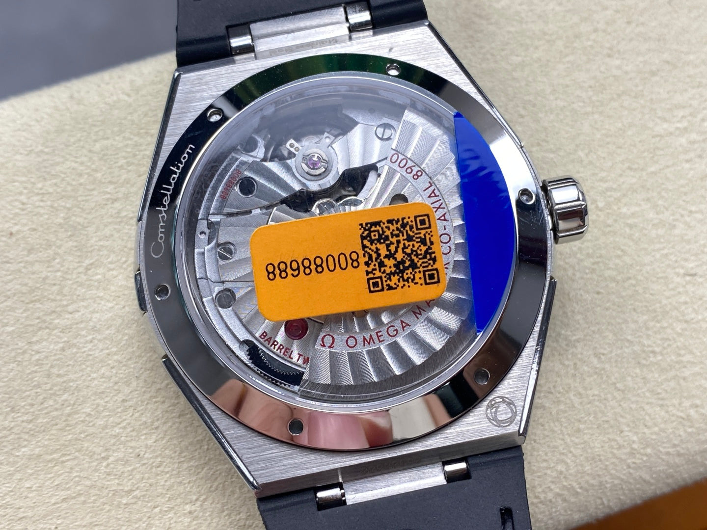 Omega Constellation Co-Axial Master Chronometer 41 mm Black Dial Black Leather Strap