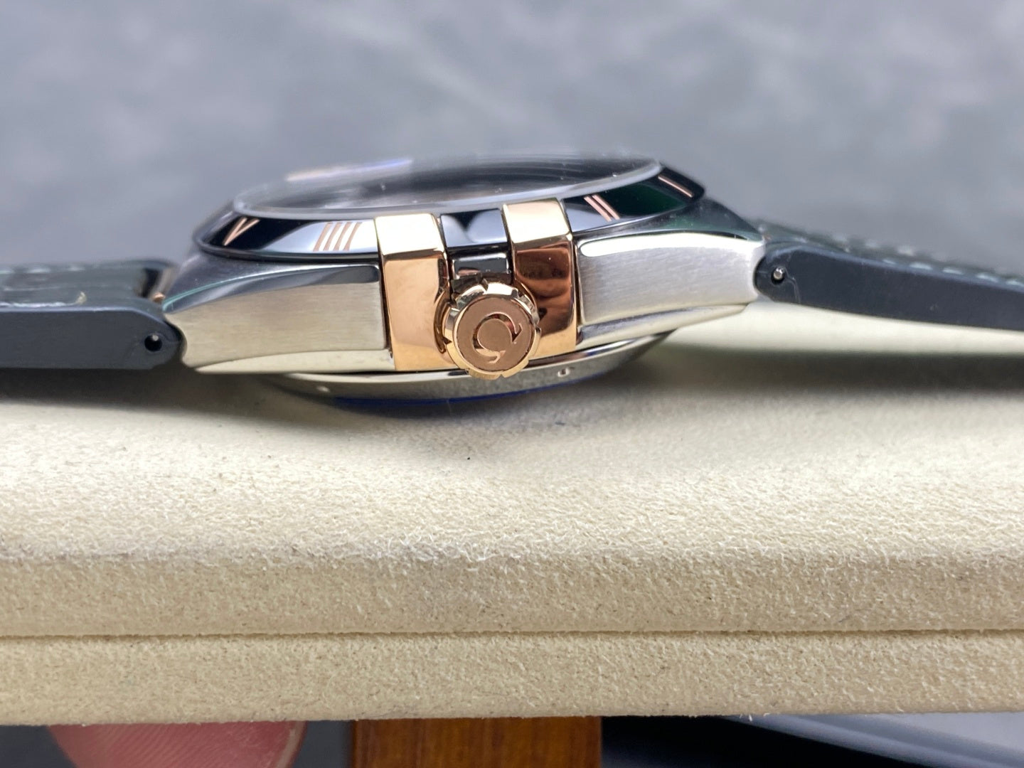 Omega Constellation Co-Axial Master Chronometer 41mm Watch Khaki Strap