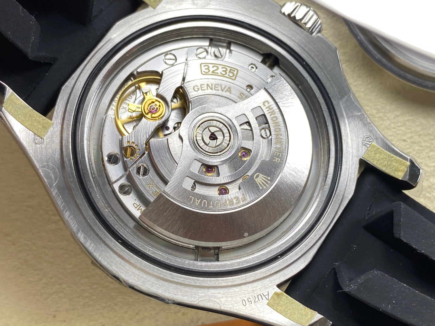 Rolex Yacht-Master 40mm White Gold Case Black Dial Rubber Strap