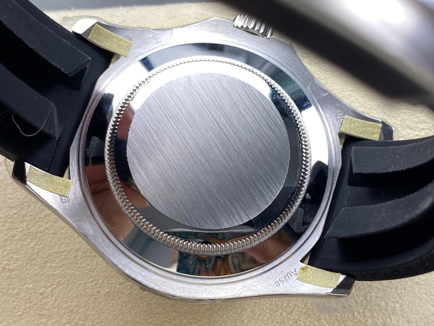 Rolex Yacht-Master 40mm White Gold Case Black Dial Rubber Strap