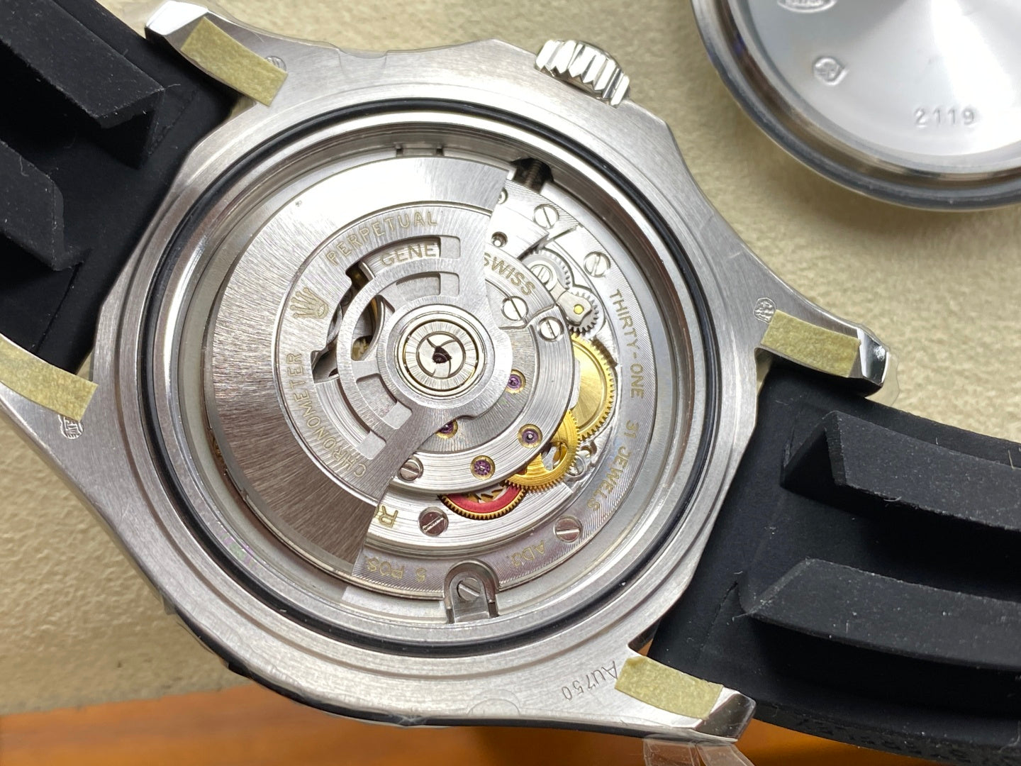 Rolex Yacht-Master 40mm White Gold Case Black Dial Rubber Strap
