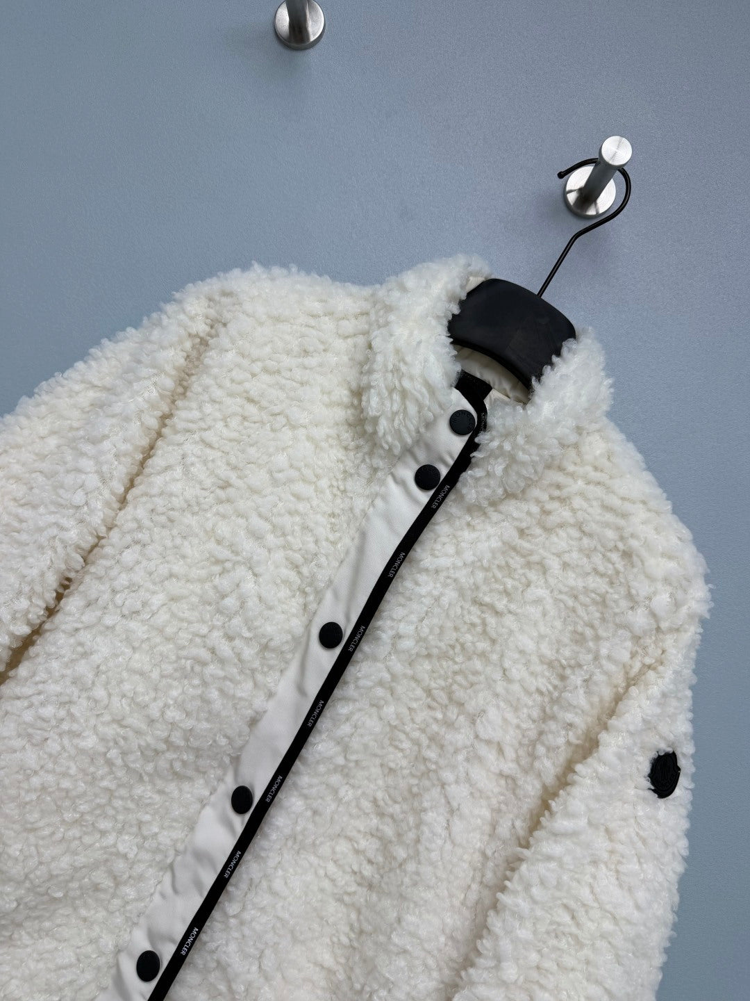 Moncler 2026 Diamond-Quilted Padded Cardigan White Wool Down