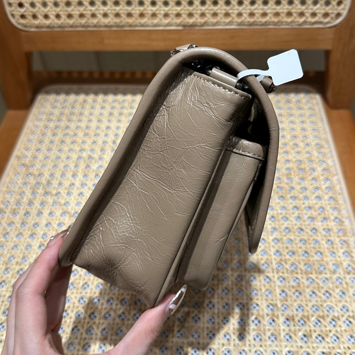 YSL Niki Baby Bag Beige Calfskin 338878