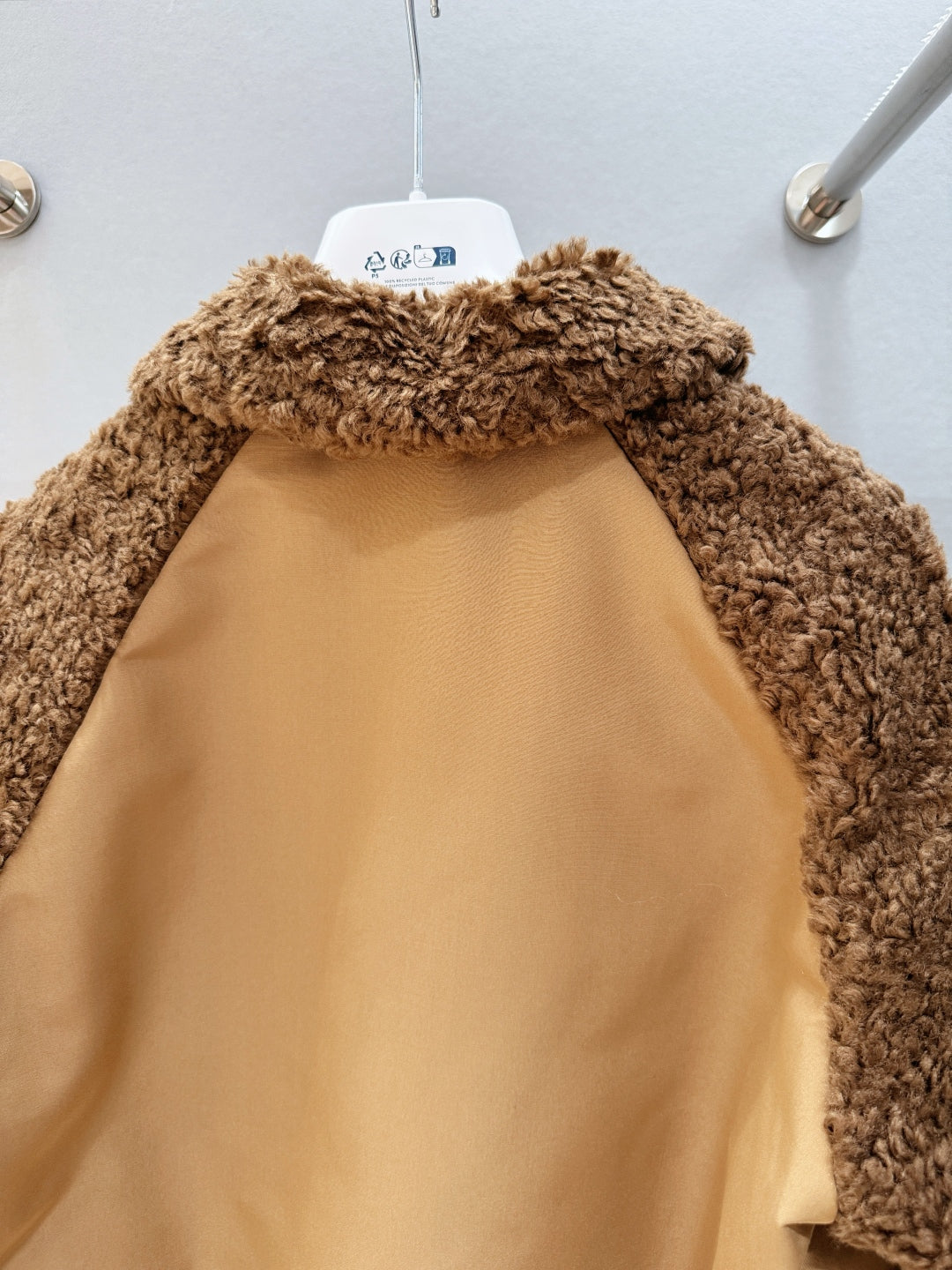 MC 2025 Coligny Short Down Jacket Brown Polyester Fur