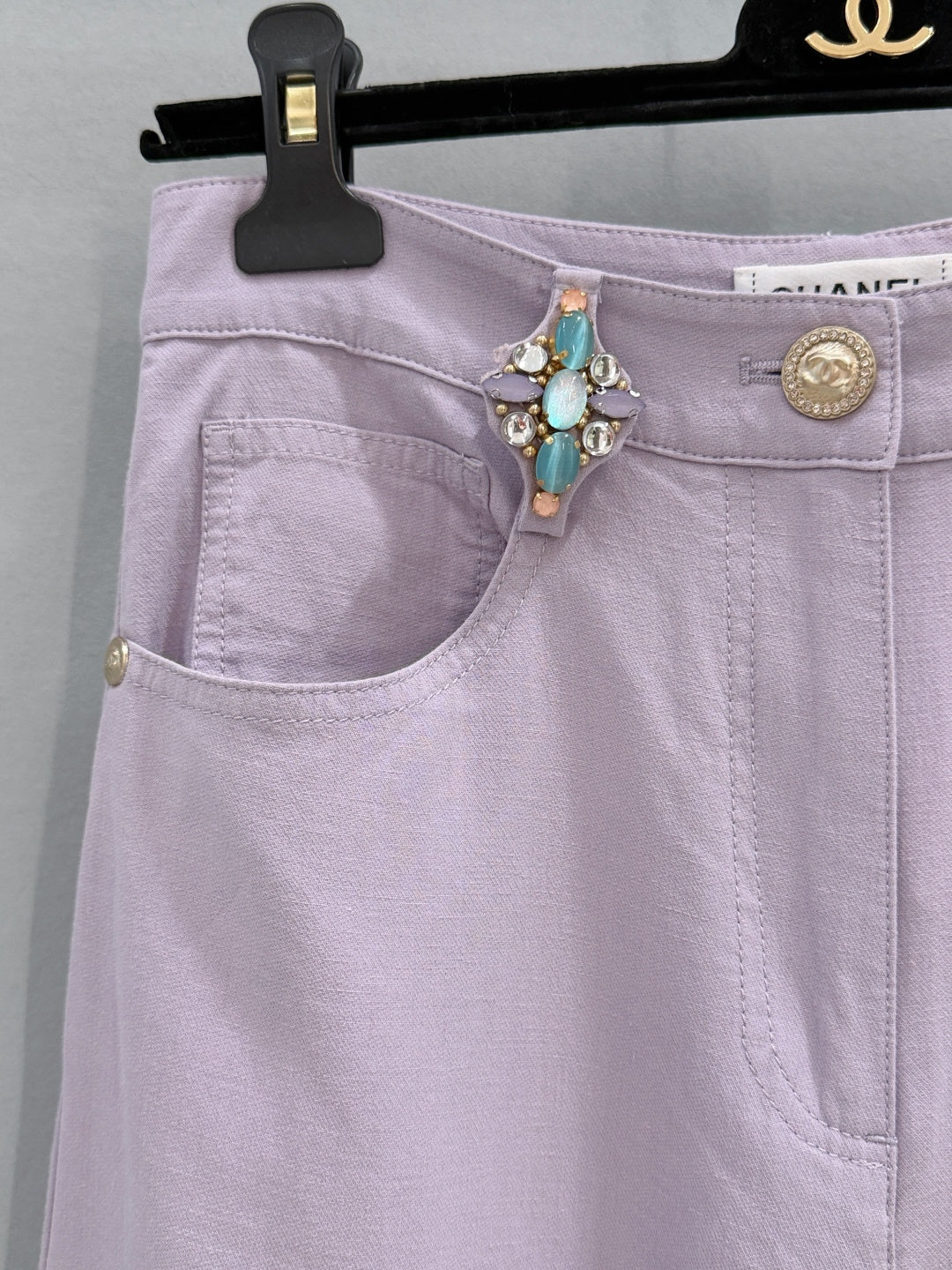 Chanel 2026 Flared Trouser Purple Cotton 267928