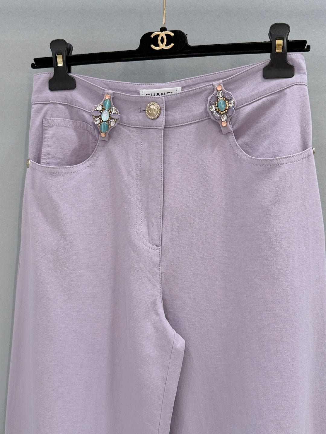 Chanel 2026 Flared Trouser Purple Cotton 267928