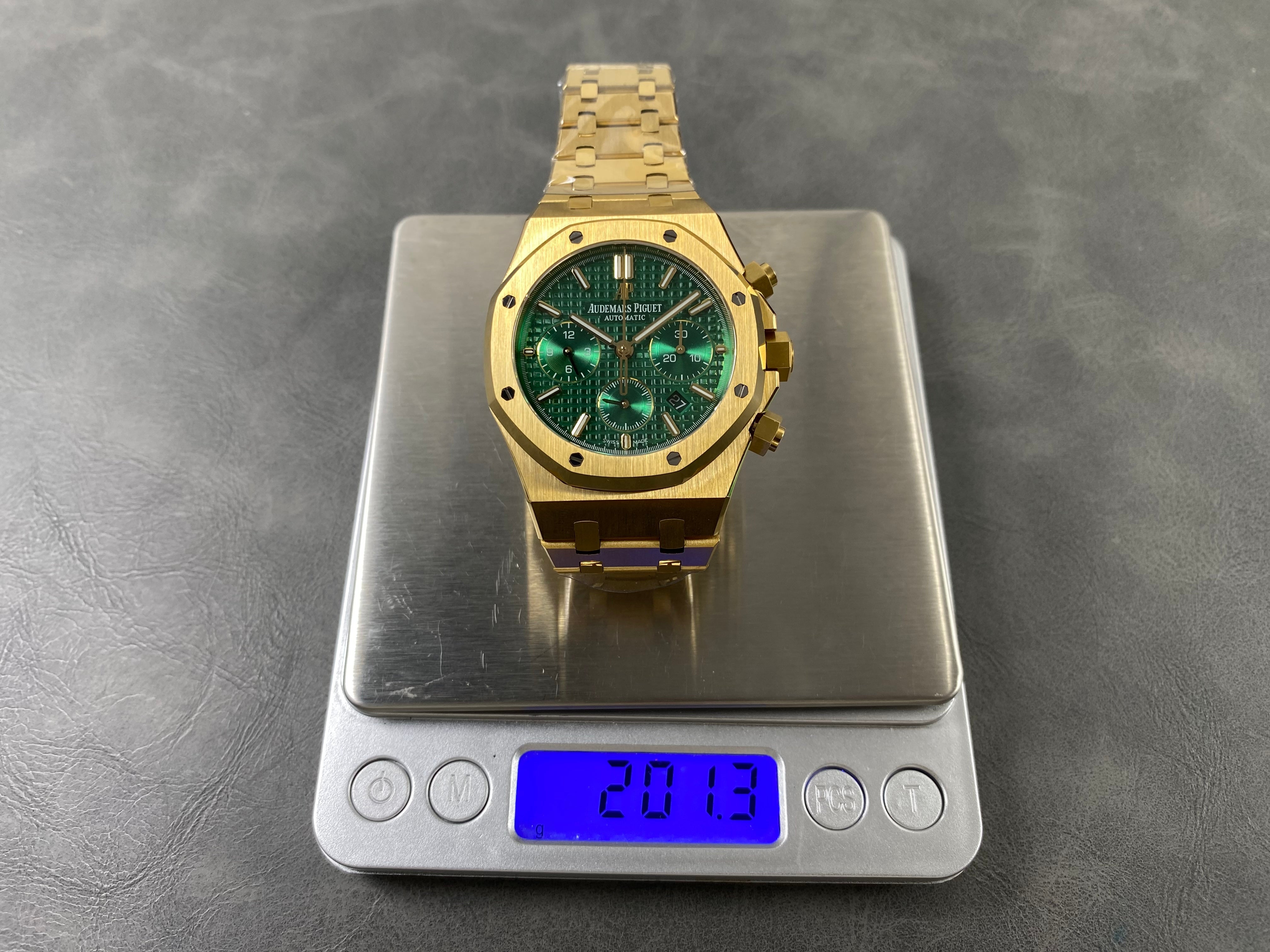 Audemars Piguet Royal Oak Chronograph 41mm Gold Green Dial