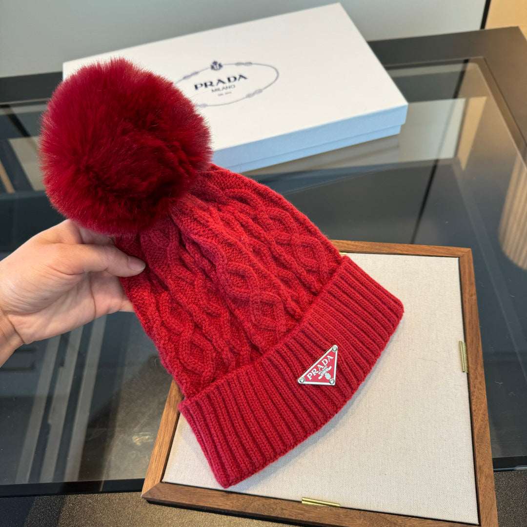 Prada Knitted Beanie 477680