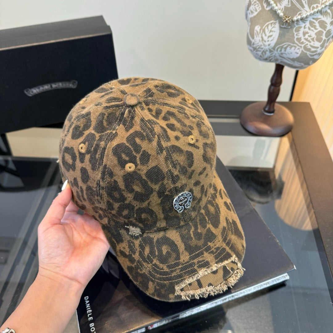 Chrome Hearts Kaki Brown Baseball Cap Hat 497924