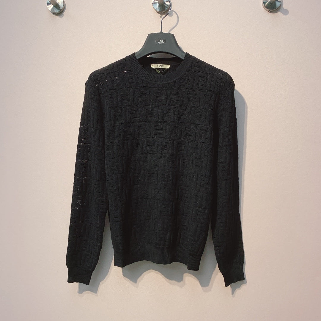 Fendi 25 Sweater Black Woool 0003