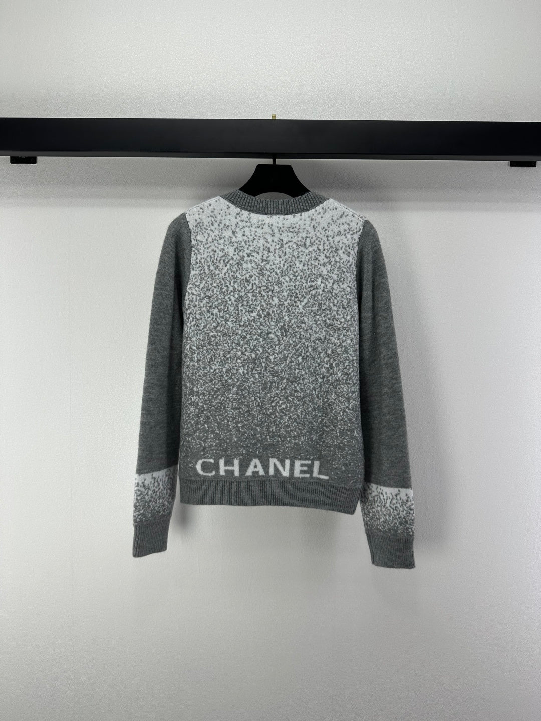 Chanel 2025 Knitted Cardigan Gray Wool 329294
