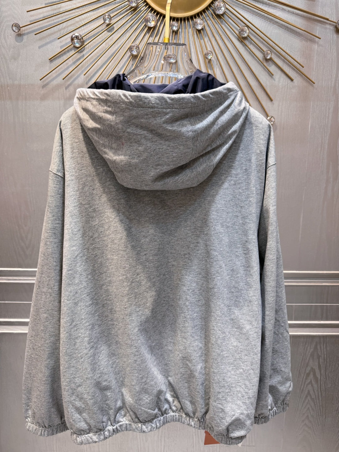 Miu Miu 25 Jacket Navy Blue Gray Cotton