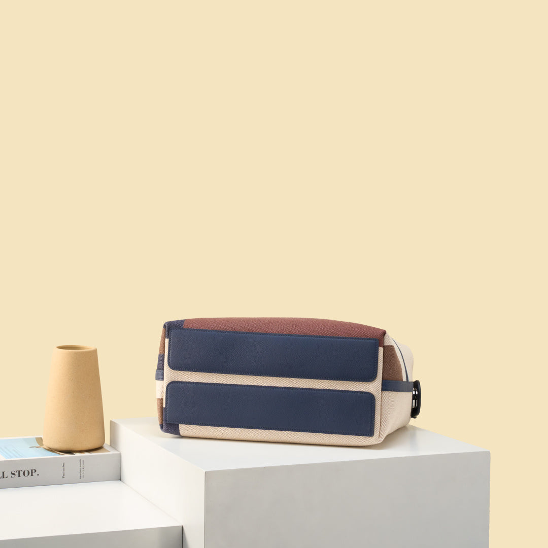 High-end Hermes 2026 R.M.S 12H Bag 30cm Canvas/Togo Leather