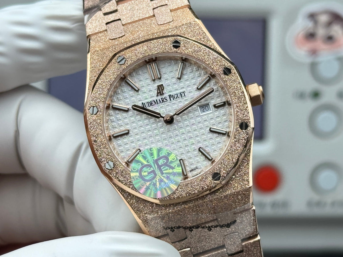 Audemars Piguet Royal Oak Lady 33mm Rose Gold White Dial