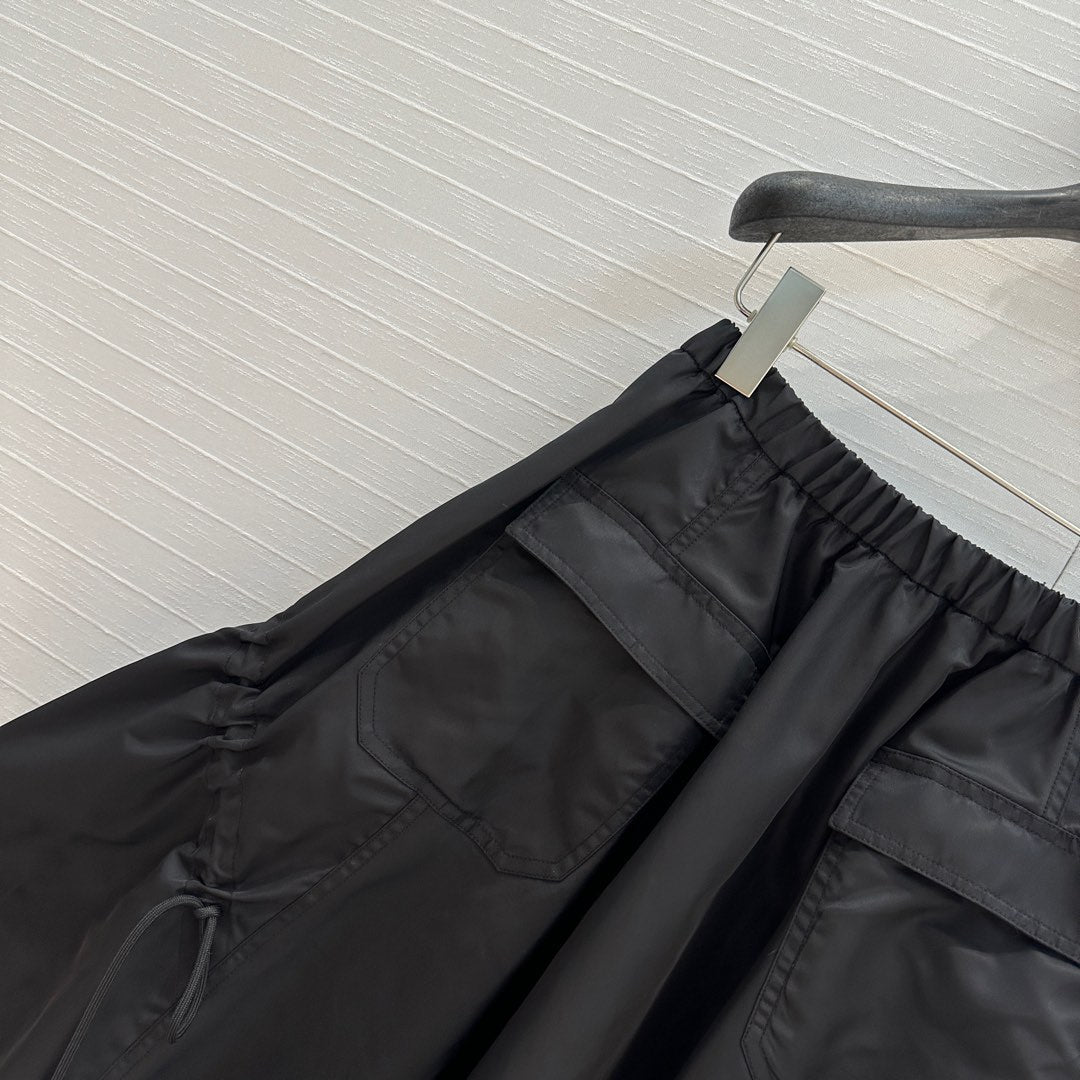 Prada 2025 Long Skirt Black Polyester