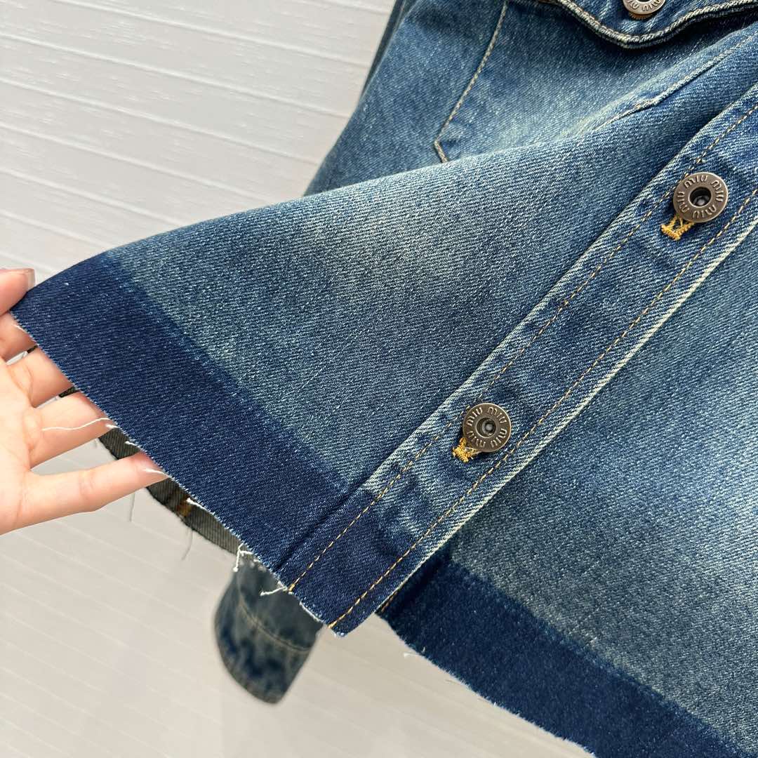 Miu Miu Denim Shirt Blue Cotton