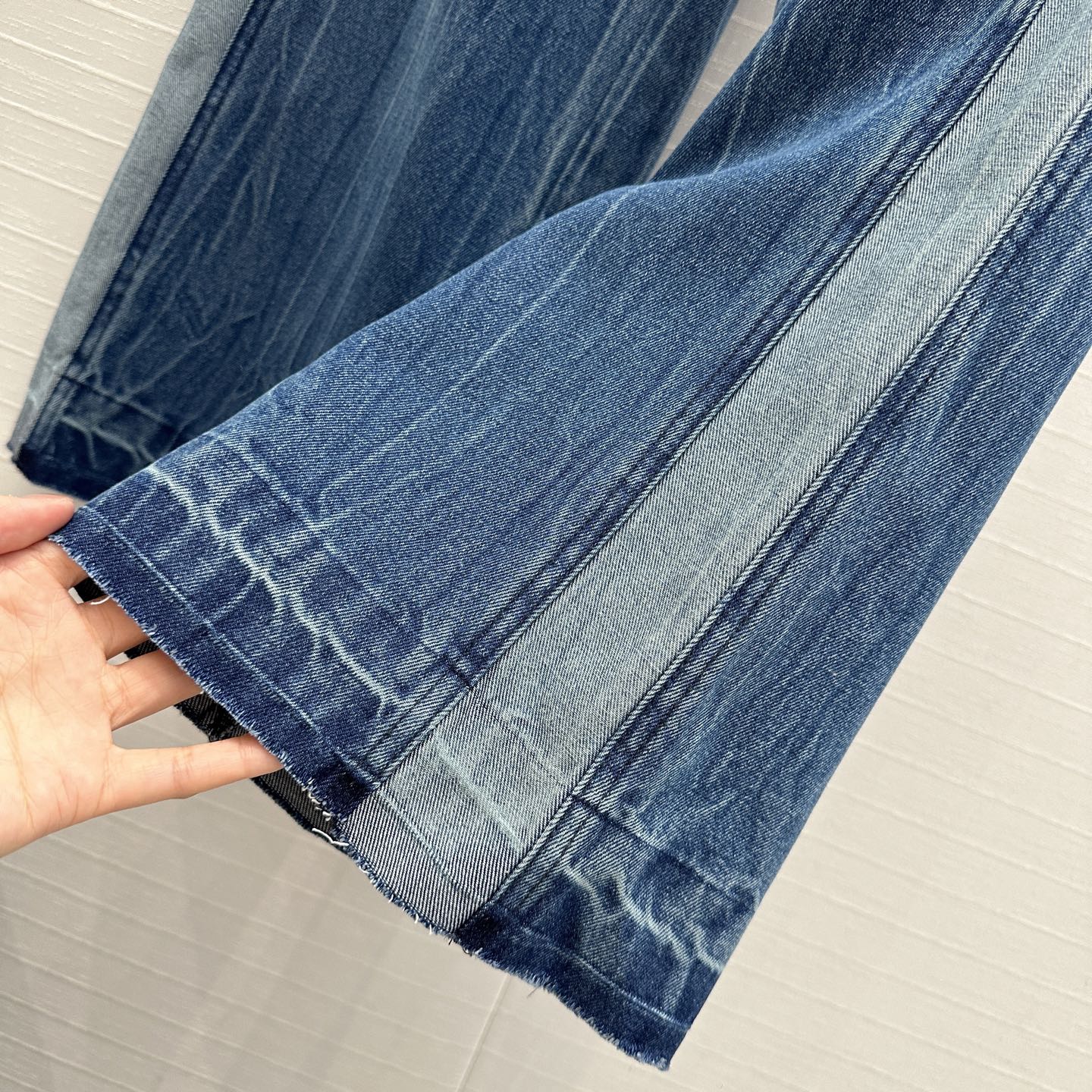 Miu Miu 25 Straight Jeans Blue Cotton