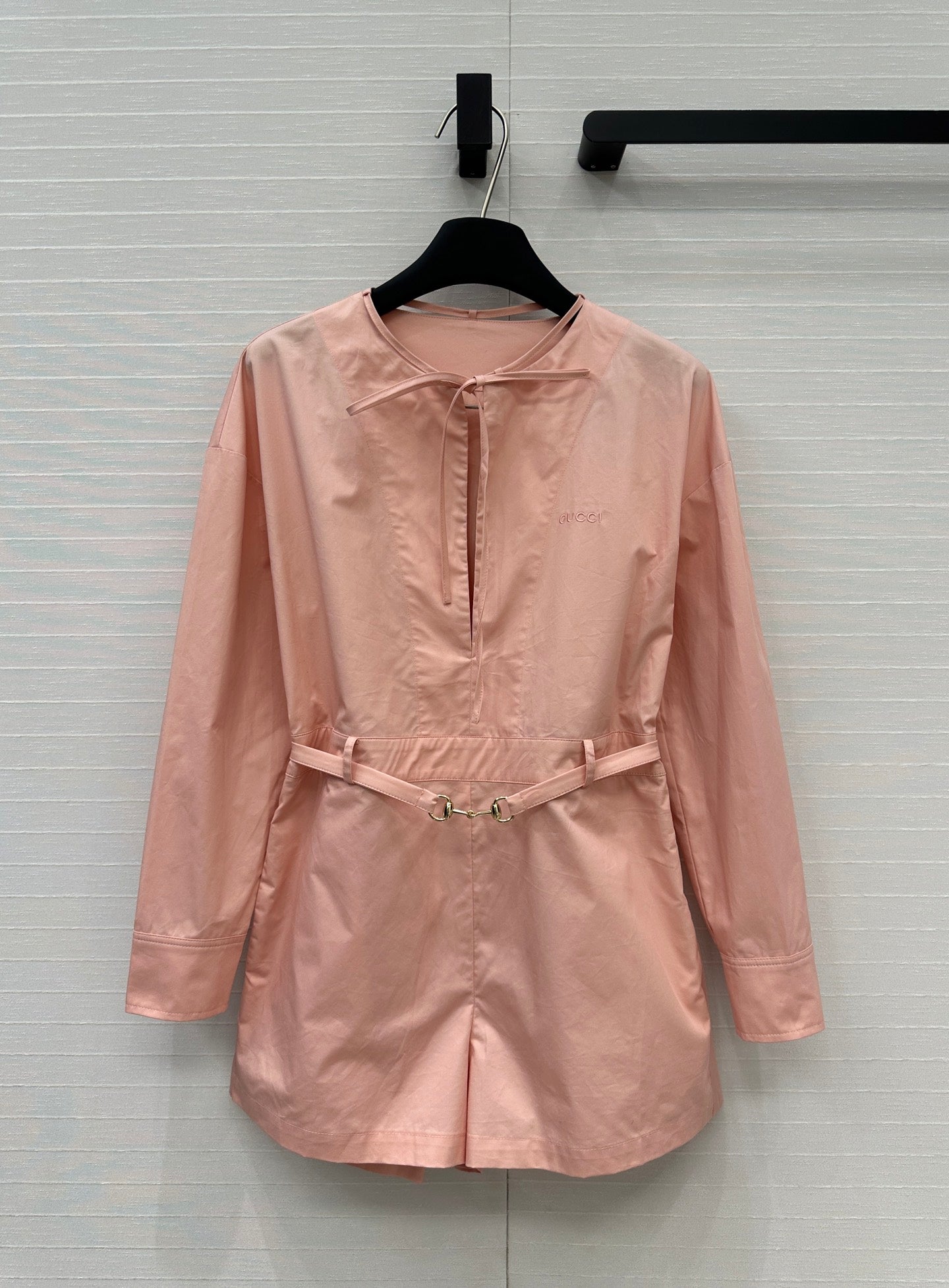 Gucci 25 Shirt Jumpsuit Pink Cotton