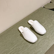 PRA 2026S Flats Mule White Patent Leather 657683
