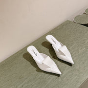 PRA 2026S High Heel Mule 65 White Sheepskin 657672