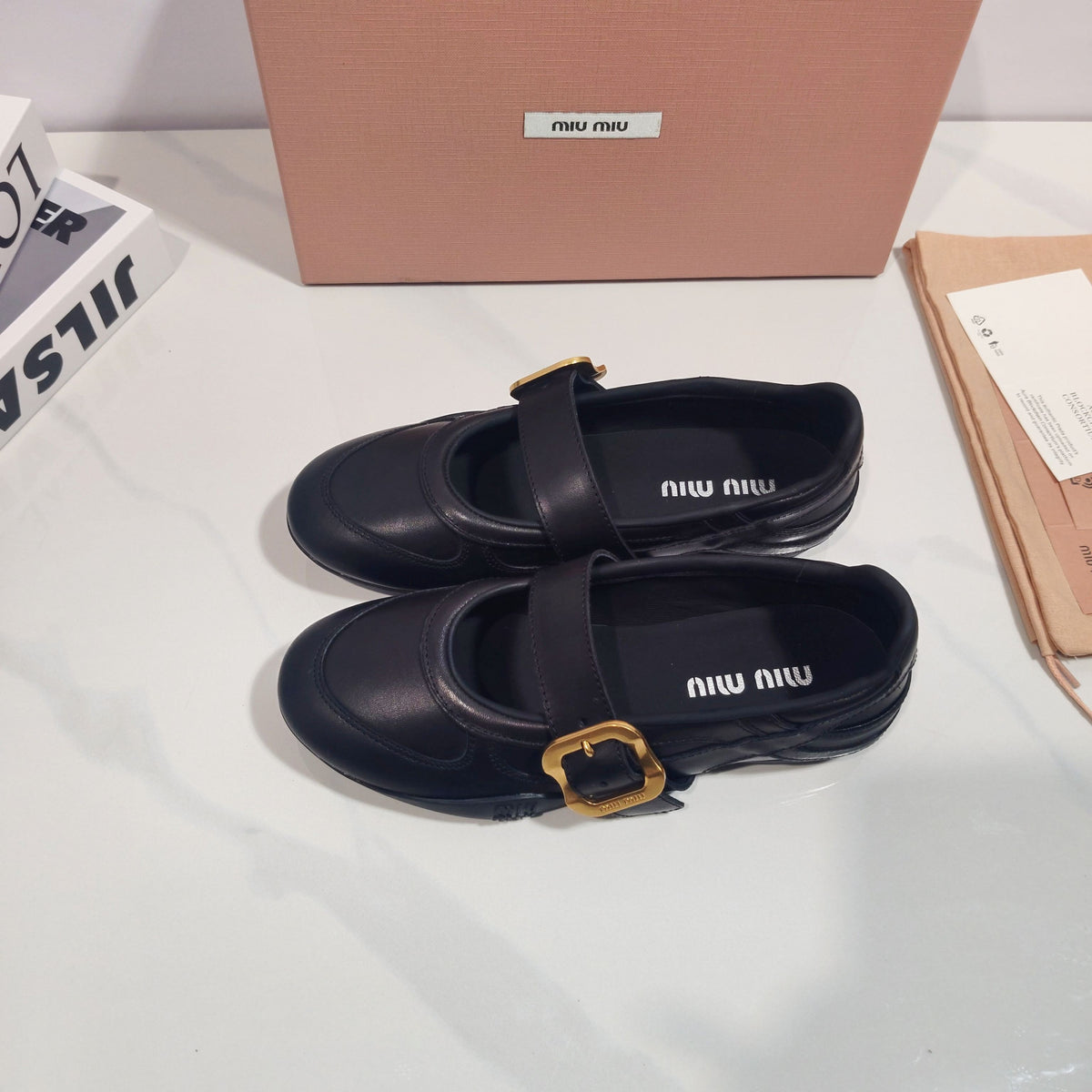 Miumiu 2026 Gymnasium Ballet Flat Leather 953684