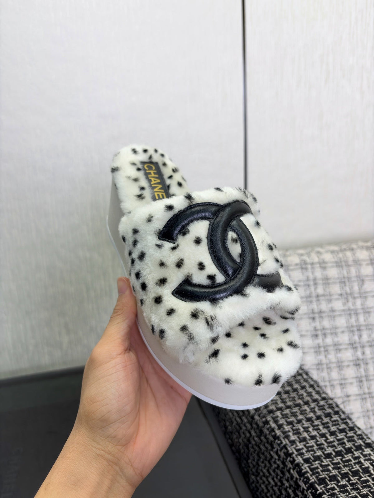 Chanel 2026 Wedge Sandals 70mm Wool 128085
