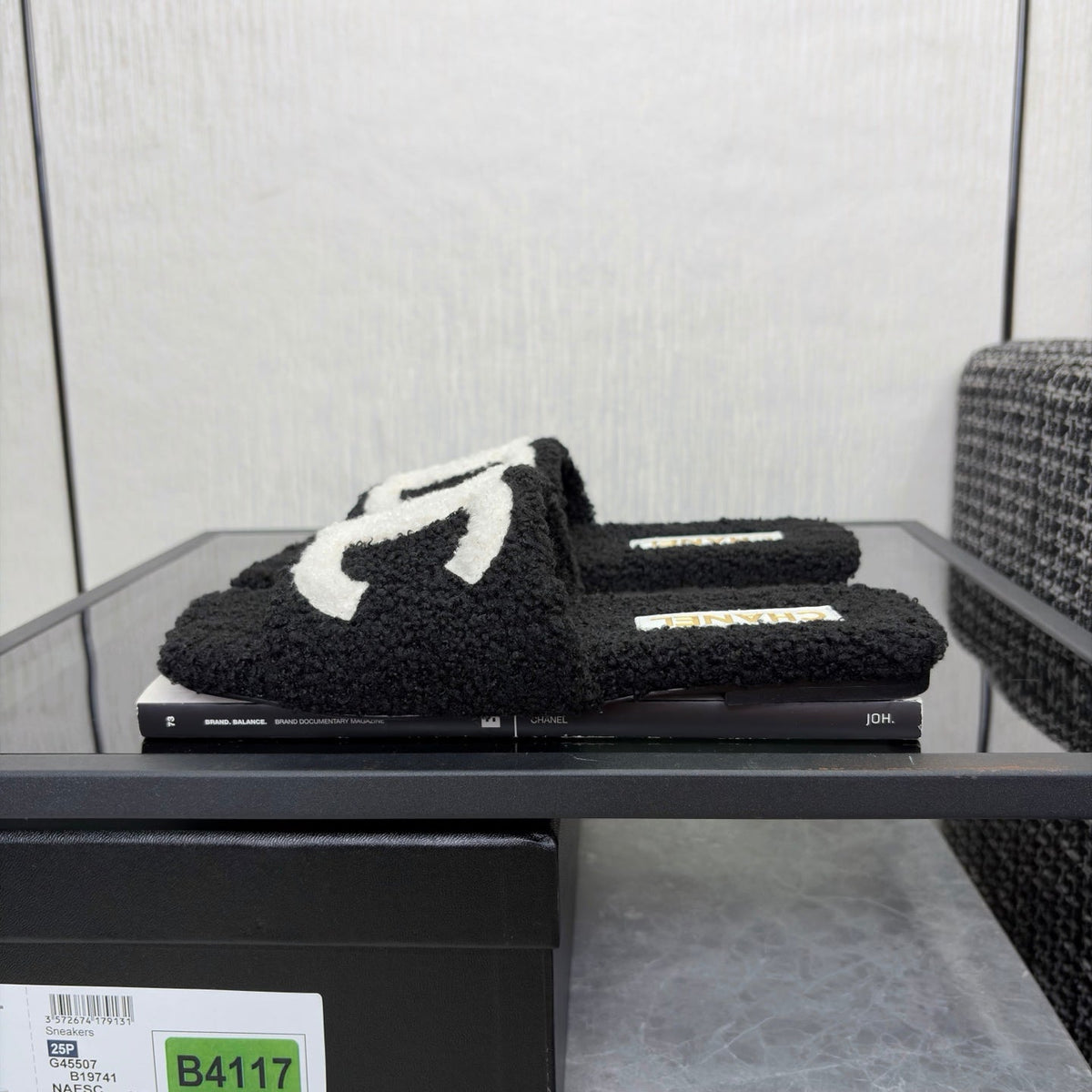 Chanel 2026 Square Toe Sandals Wool 128086