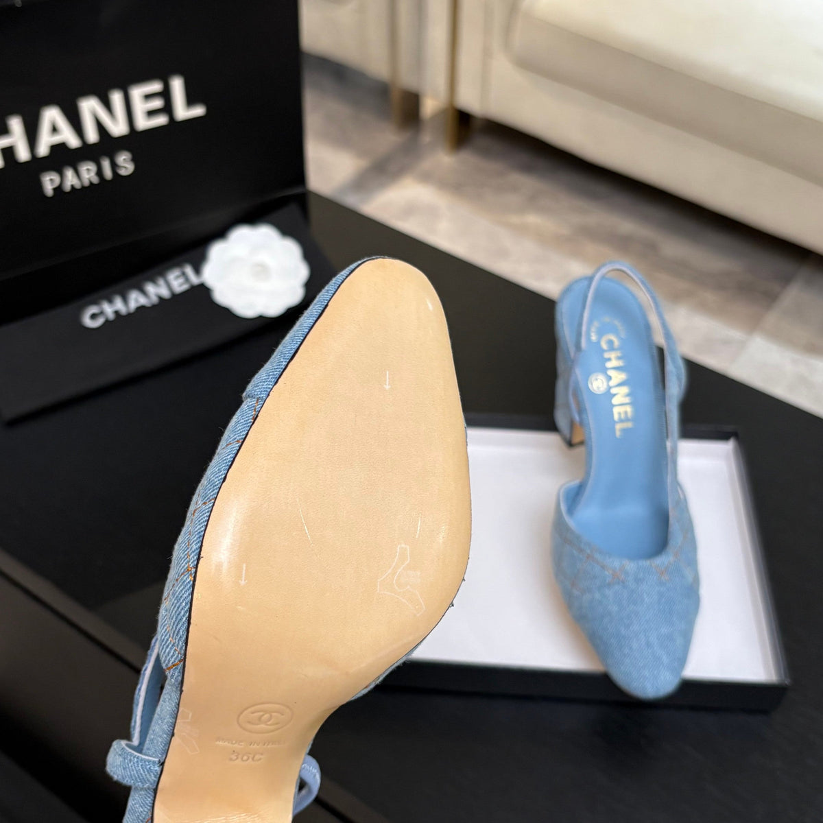 Chanel 2026 Shoe Denim Suede Sheepskin 958004