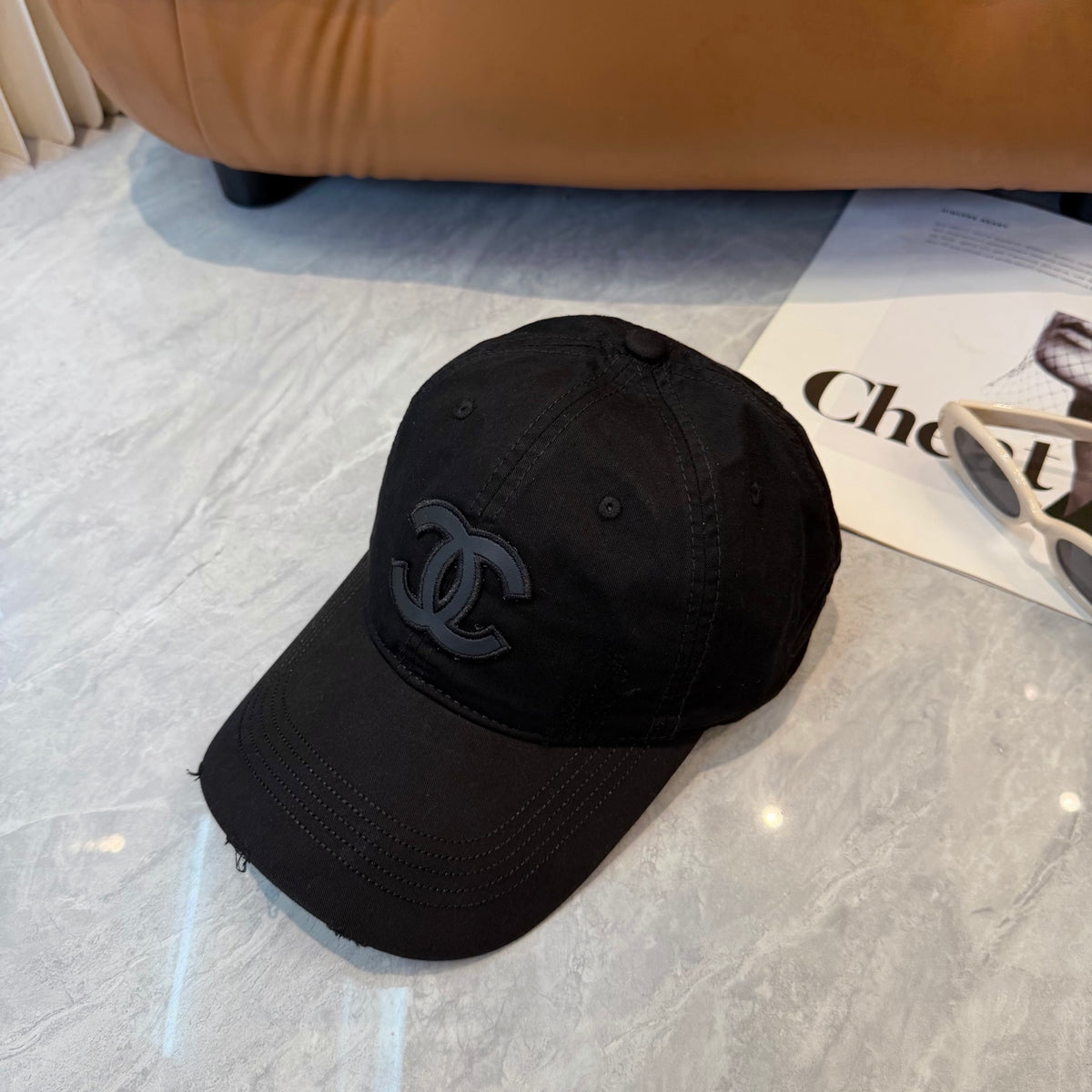 Chanel Logo Baseball Cap 448291