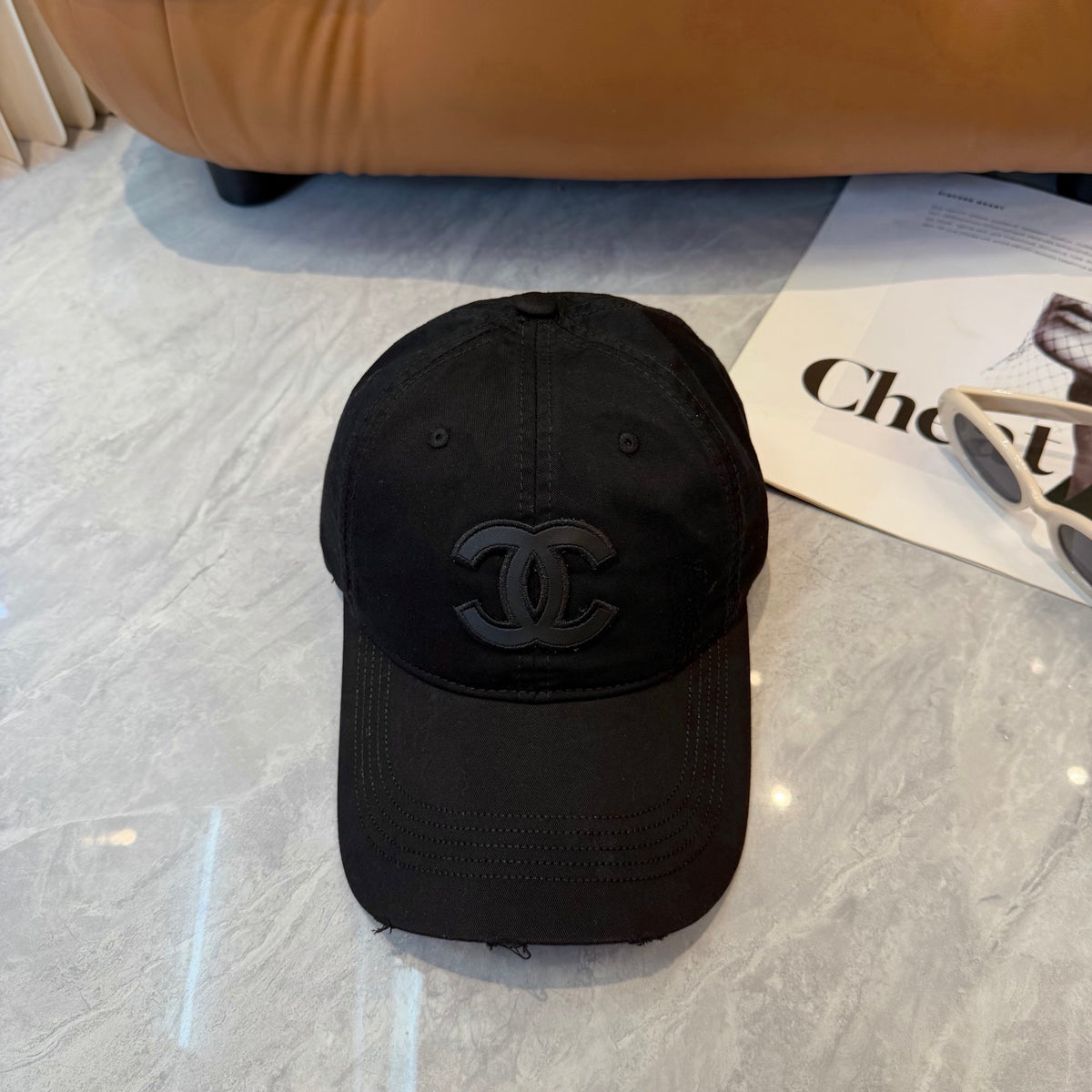 Chanel Logo Baseball Cap 448291