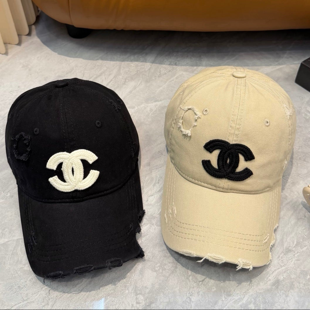 Chanel Embroidered Logo Baseball Cap 360766