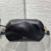 Dior 2026 Bow Pouch 20cm Black Lambskin 284145