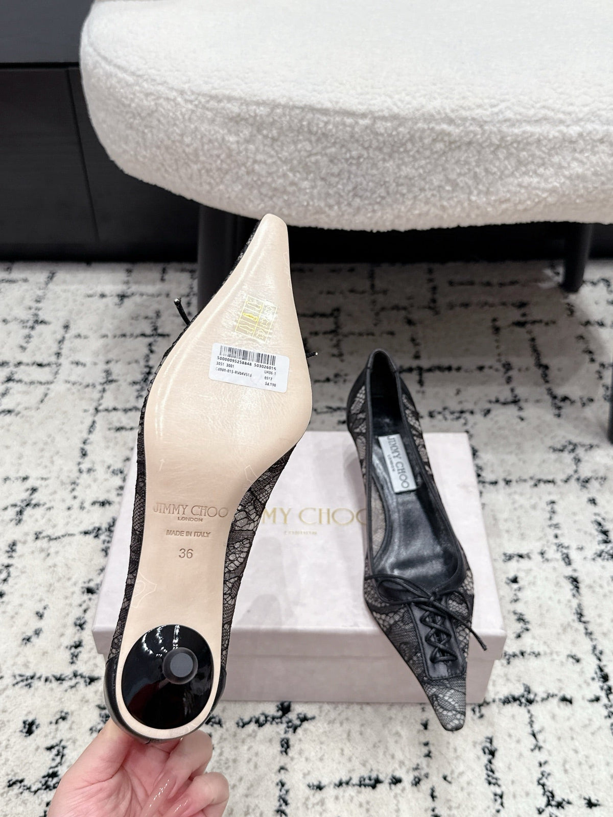 Jimmy Choo 2026 Scarlett Pumps 45mm Lace 908424