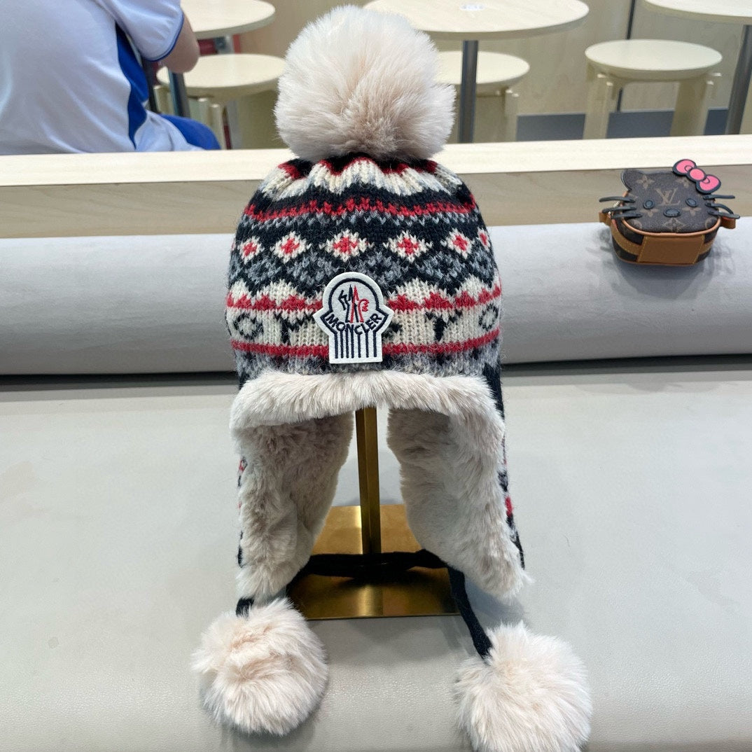 Moncler Knit Trapper Hat 491866