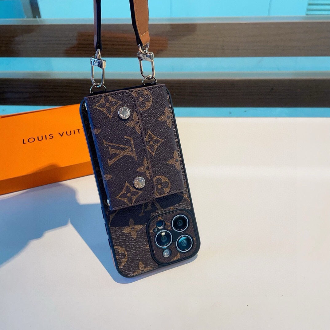 Louis Vuitton Classic Monogram Crossbody Phone Case 393894