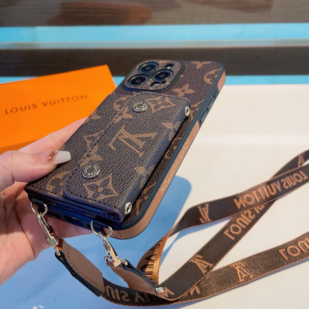 Louis Vuitton Classic Monogram Crossbody Phone Case 393894