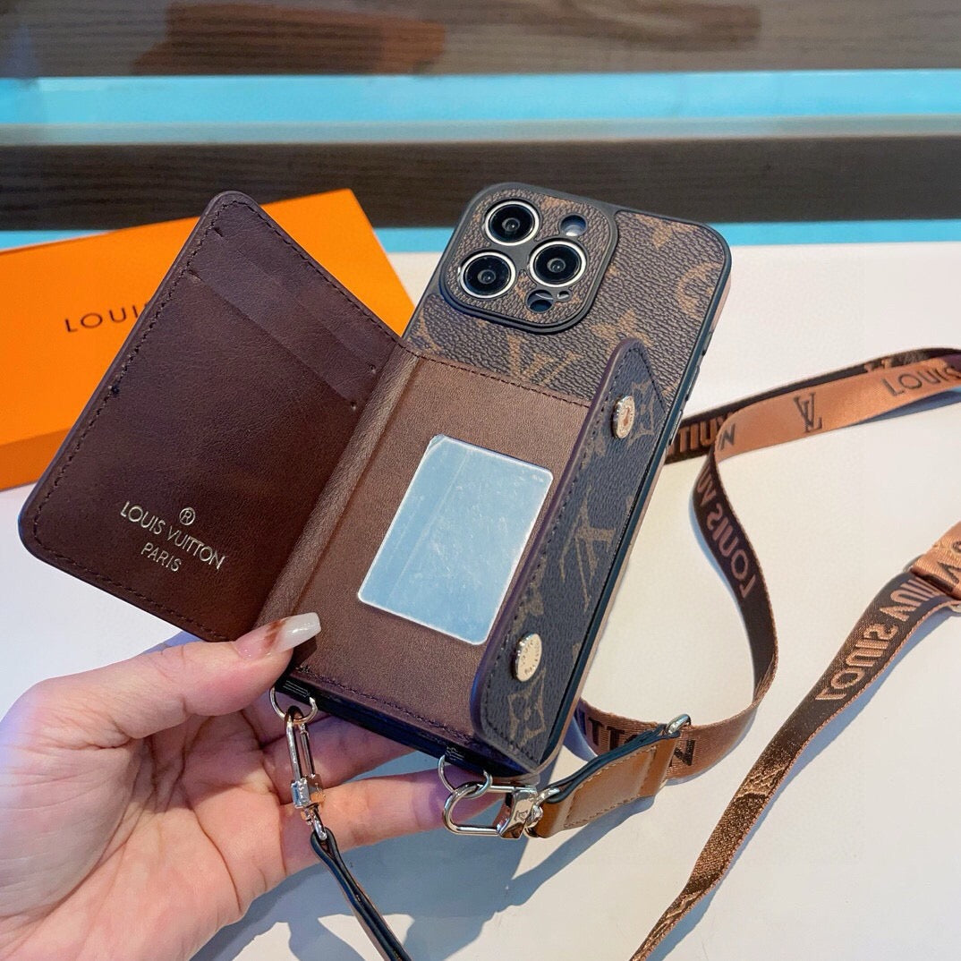 Louis Vuitton Classic Monogram Crossbody Phone Case 393894