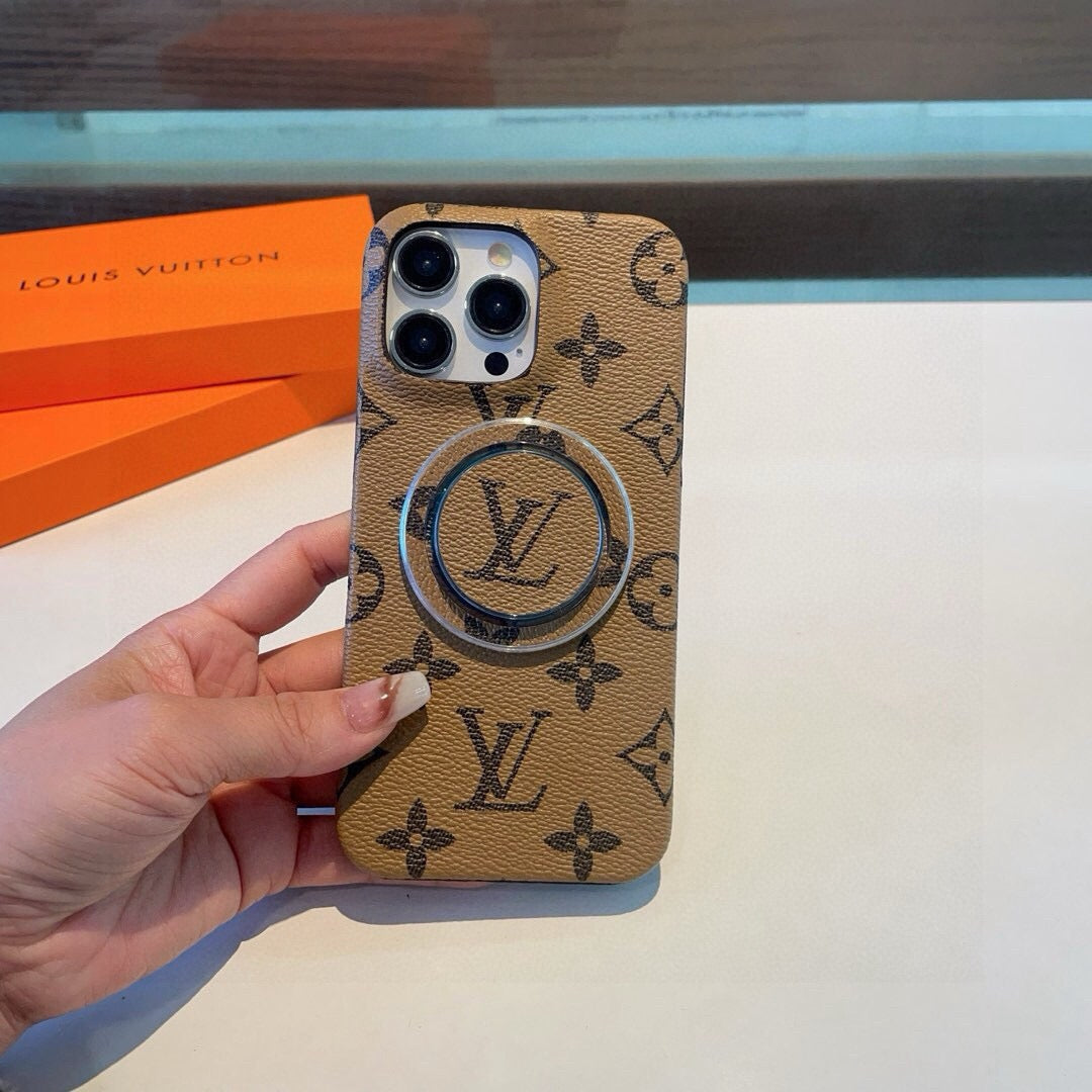 Louis Vuitton Classic Monogram Phone Case with Logo Stand 397207