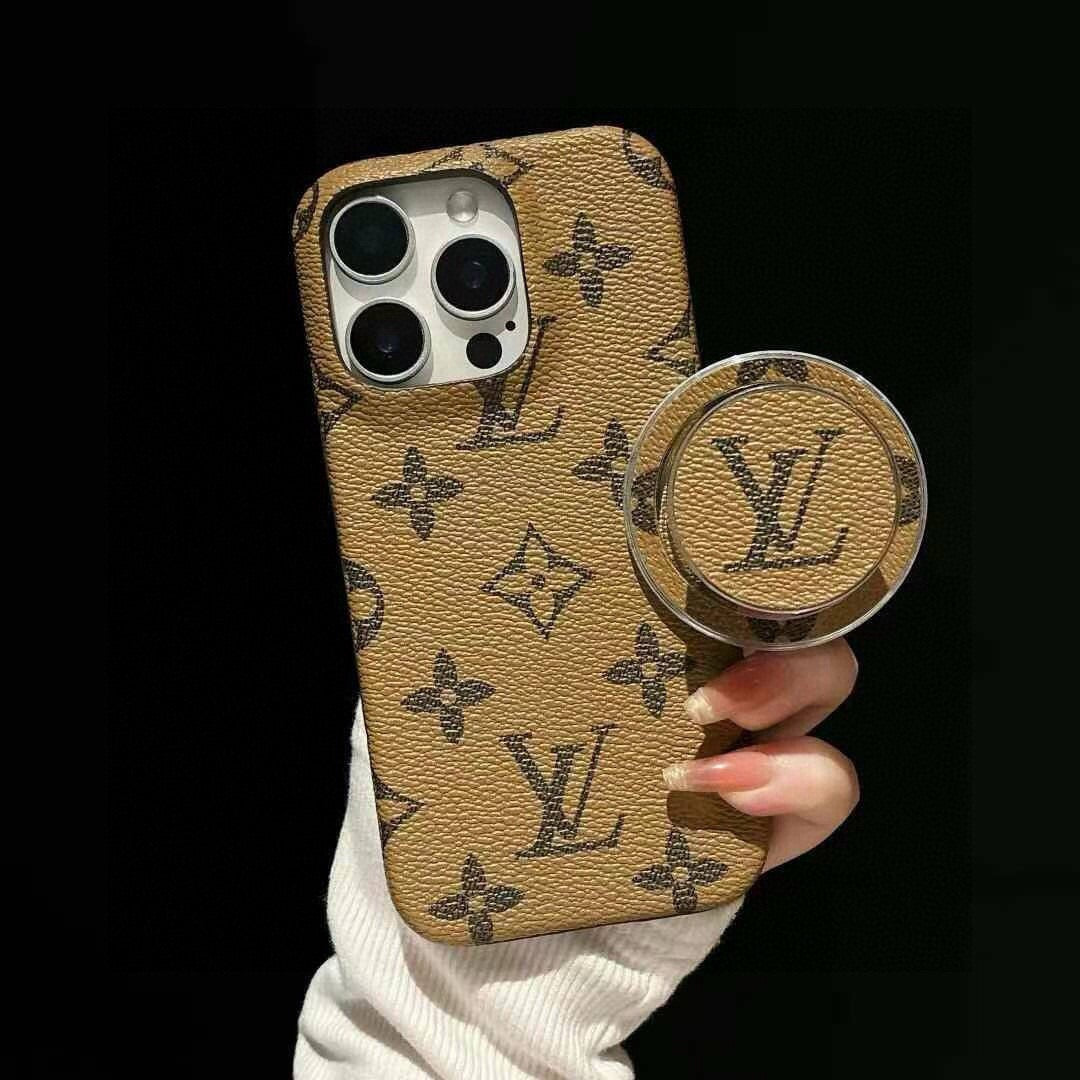 Louis Vuitton Classic Monogram Phone Case with Logo Stand 397207