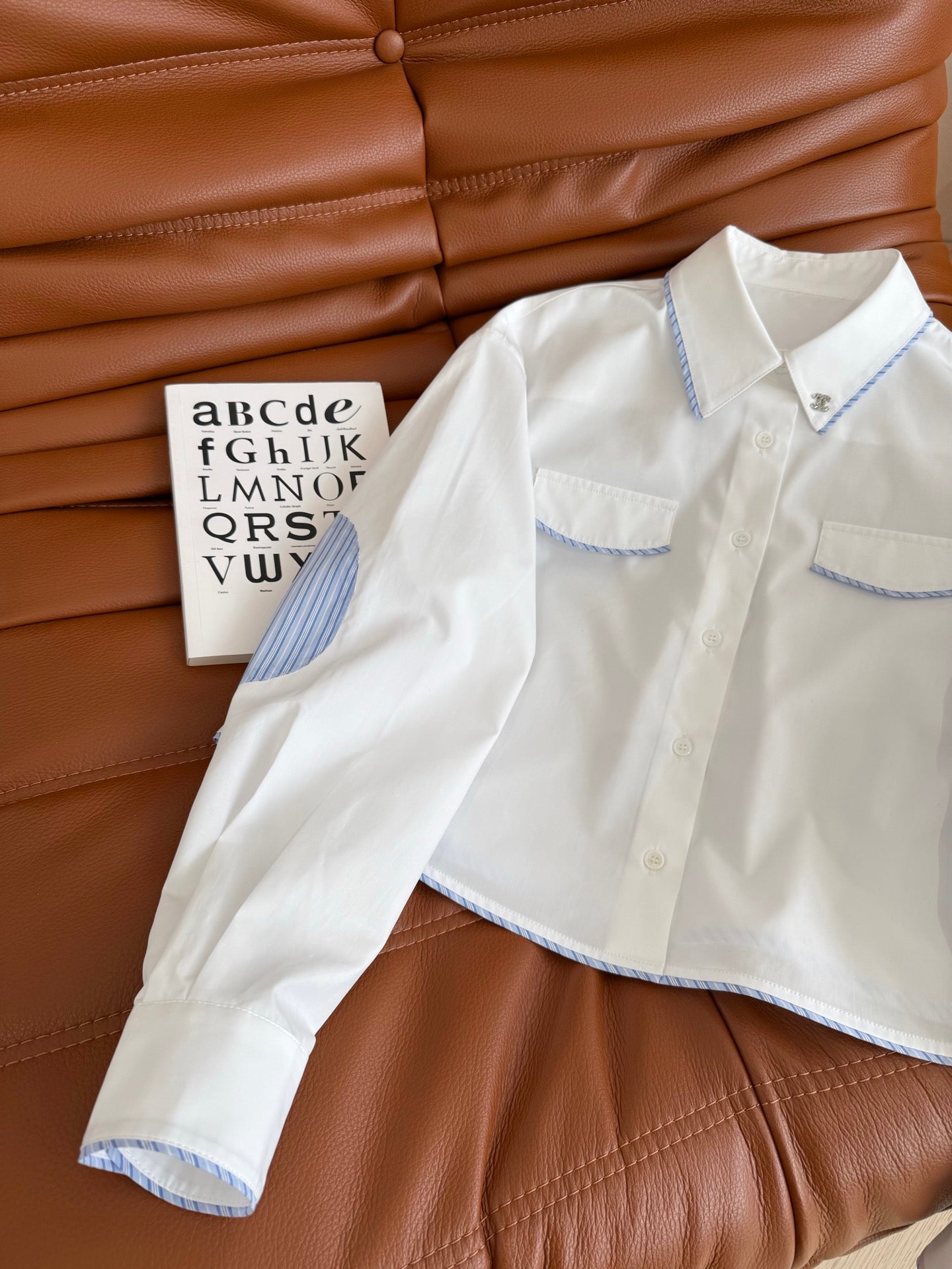 CC Short shirt In White Cotton