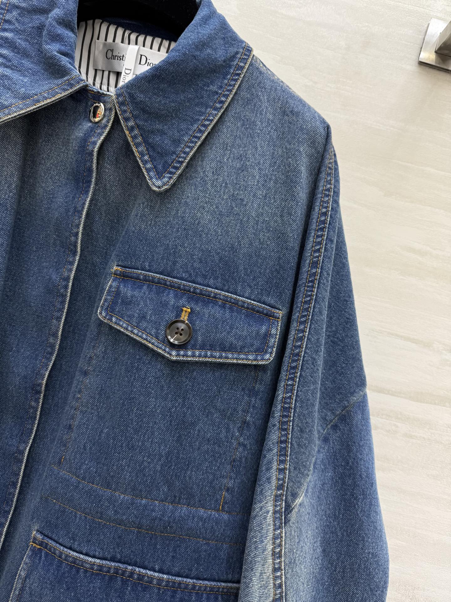 CD 25 Denim Jacket Blue Cotton