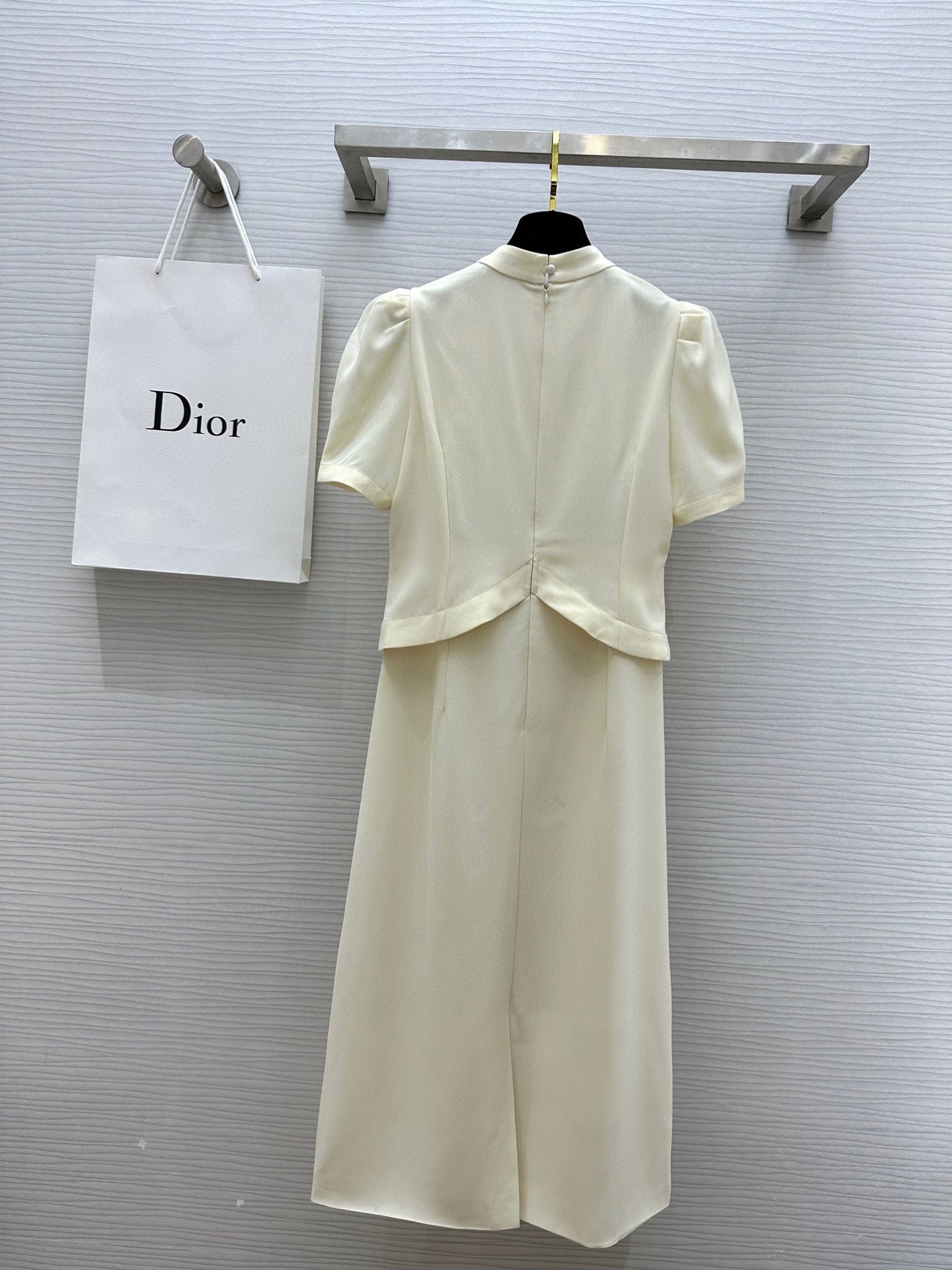 CD 25 Dress Light Cream Cotton