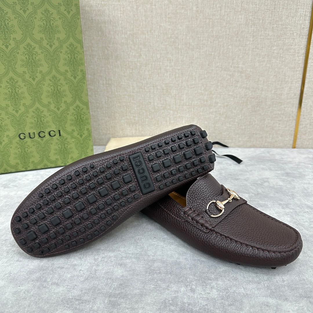 GG Men's Loafer Brown Cowhide 522538