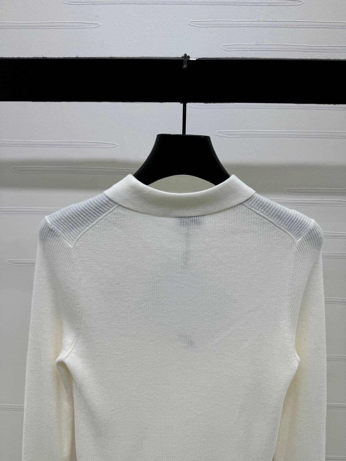 Celine 2026 Long-Sleeve Polo Shirt Wool 430298